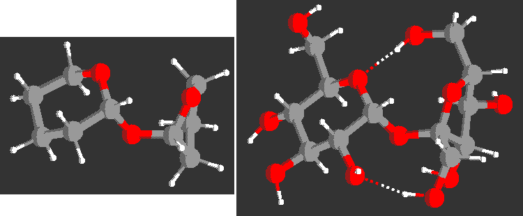 THP-O-THF analog and crystal structure of sucrose
